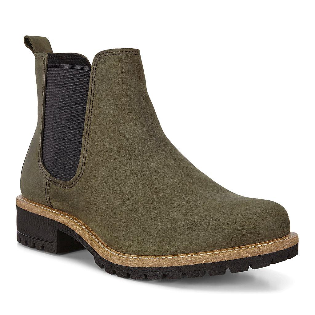 Ecco Elaine Womens Chelsea Boots Green Sale - India NPU-916708